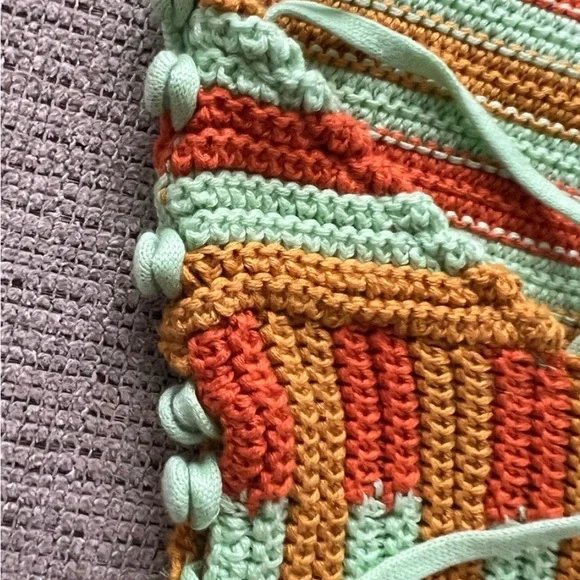 NWT UO Seraphina Striped High Neck Knit Top - Medium - Picture 9 of 13